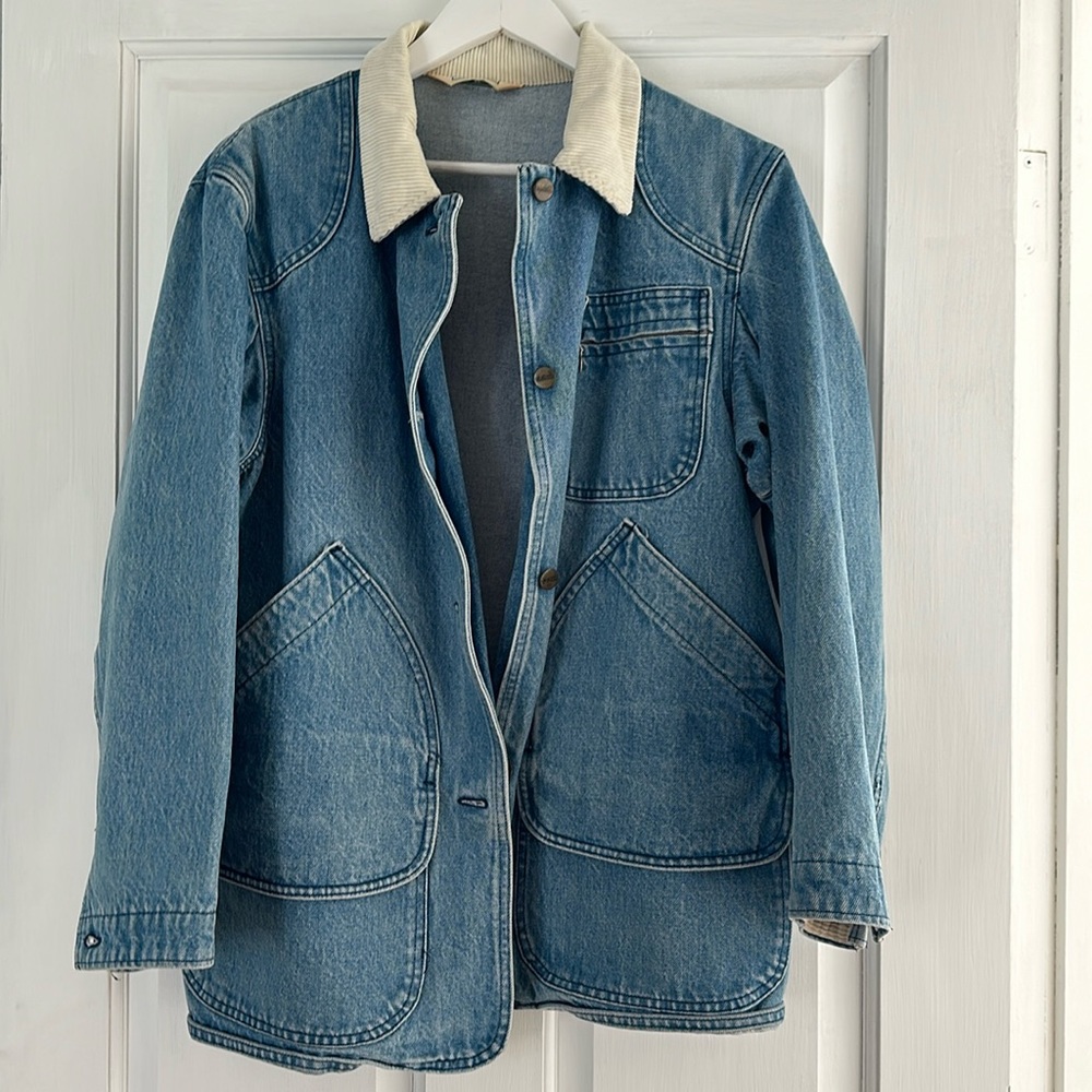 LL Bean • Vintage Denim Field Jacket Size L